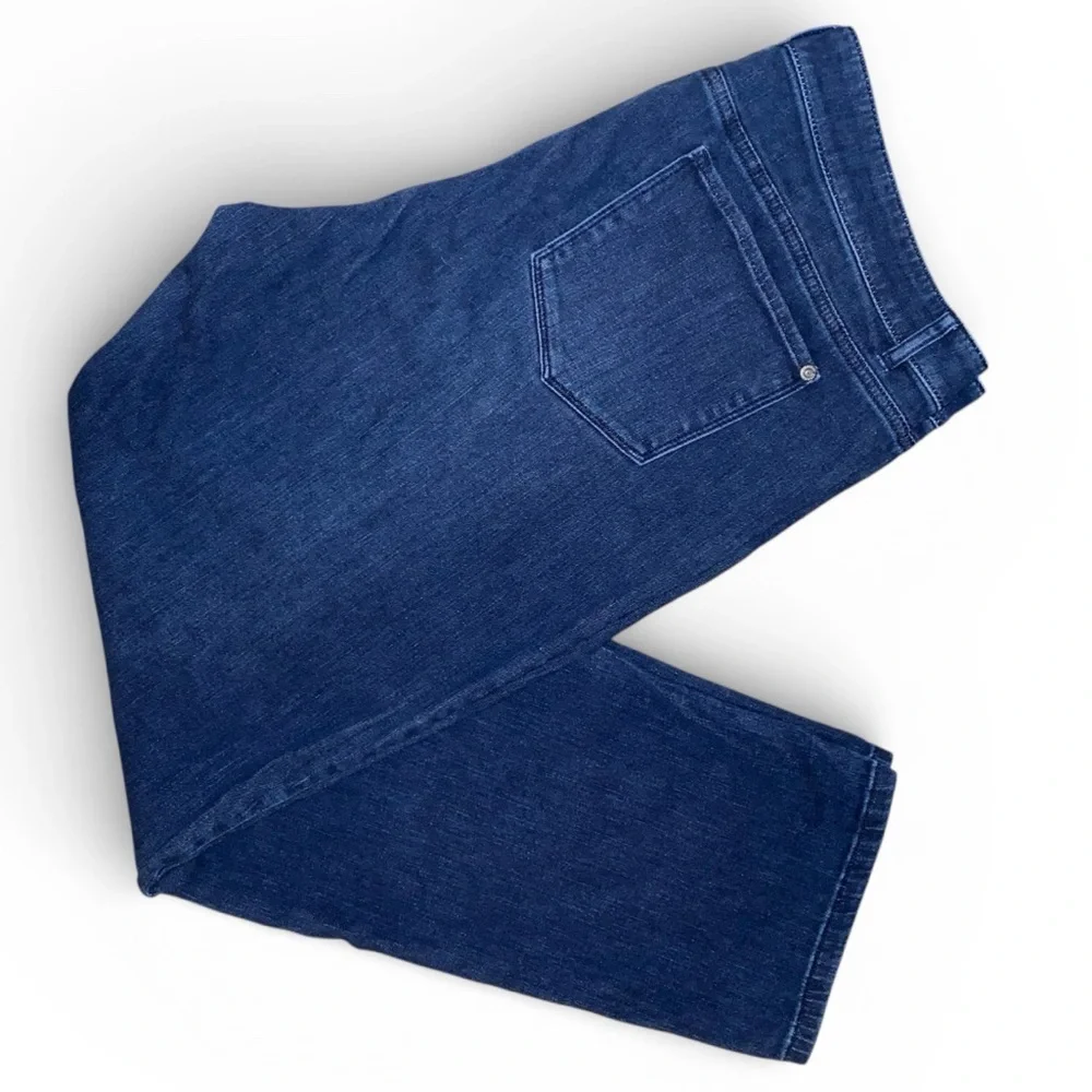 J. JILL Slim Boyfriend Straight Leg Jeans Dark Blue Wash Size 16 - Picture 4 of 5